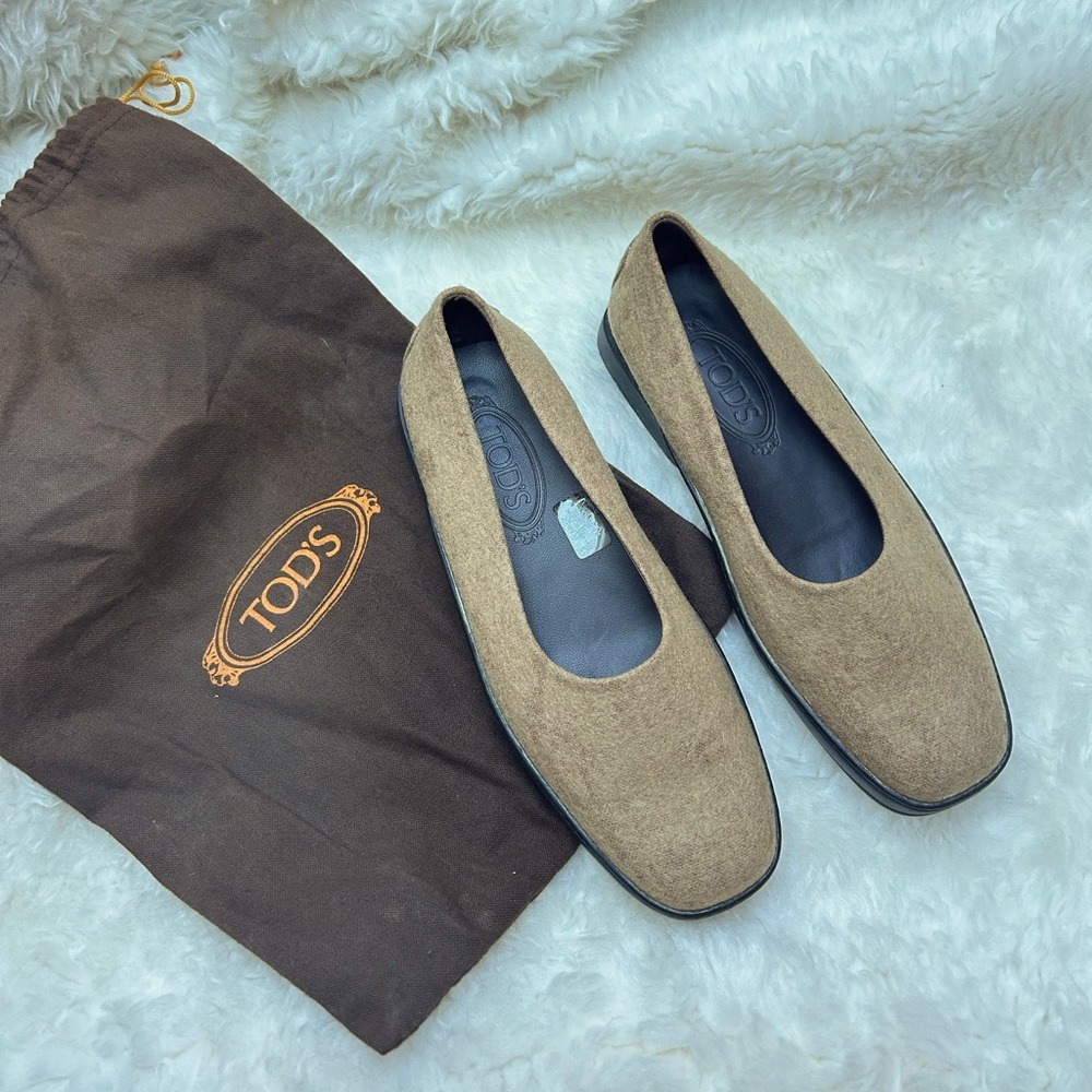 Wool Slip On Round Toe Loafers Shoes